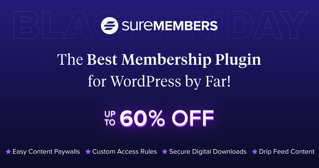 SureMembers - wordpress black friday deals